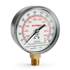 Manómetro seco de 0 a 300 PSI